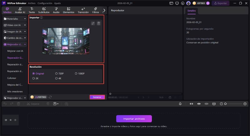 Mejorador de vídeo 4K en línea gratis apk
