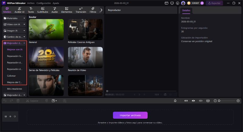 Mejorador de video 4K con IA de Clipfly