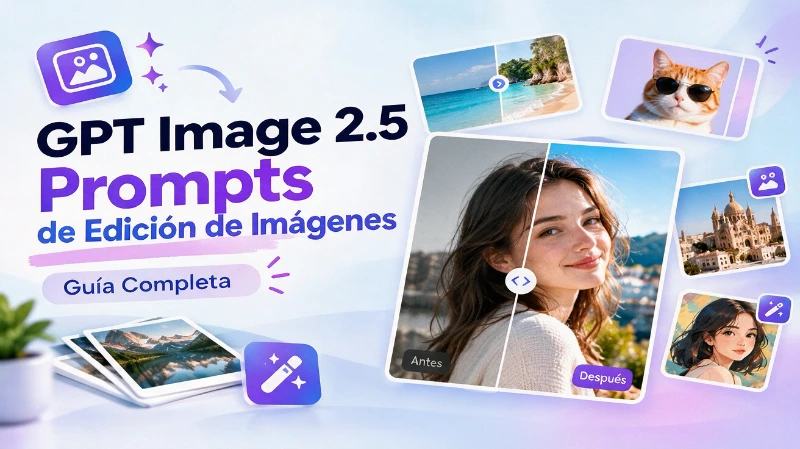 Prompts para edición de imágenes con GPT Image 2.5