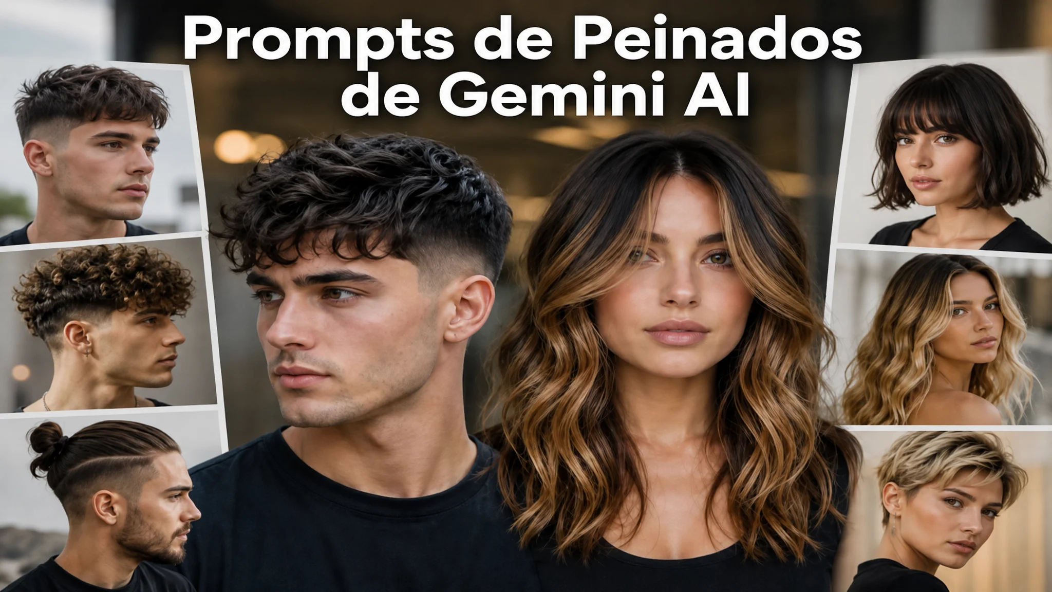 prompts de peinados de Gemini AI