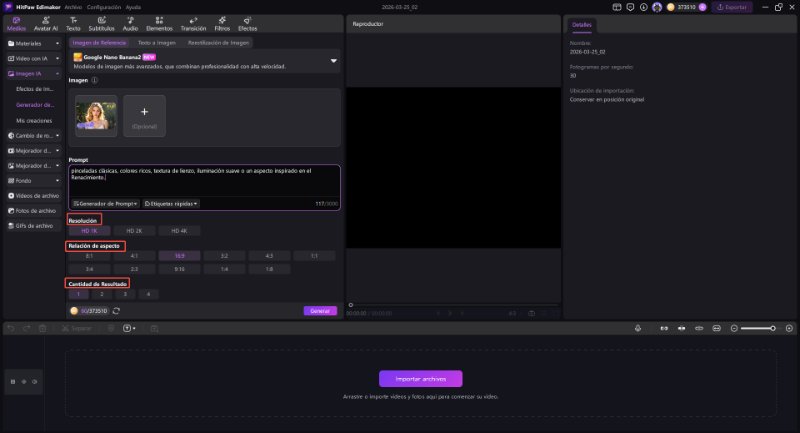 generador de pintura al óleo con IA