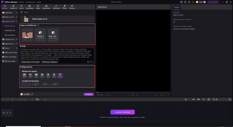 prompt estilo anup sagar con edimakor