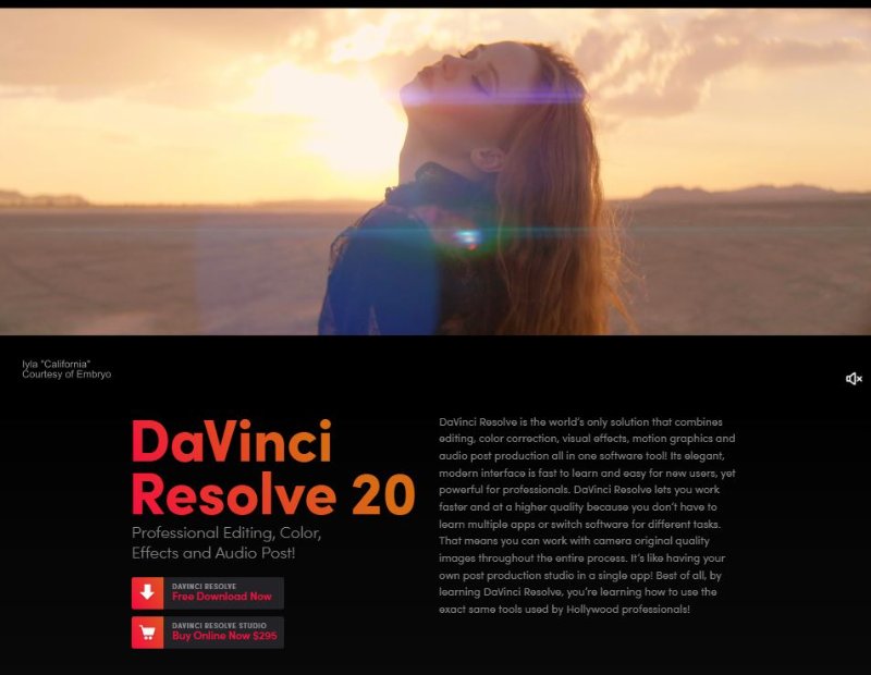 apps para mejorar calidad de videos davinci resolve