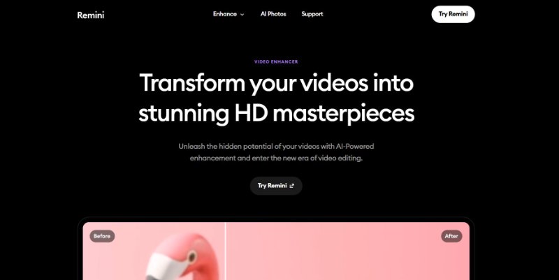 apps para mejorar calidad de videos remini video enhancer