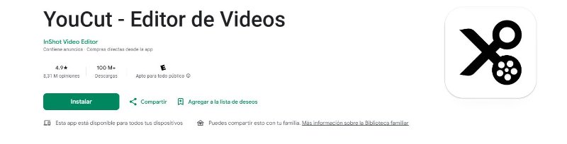 apps para mejorar calidad de videos youcut