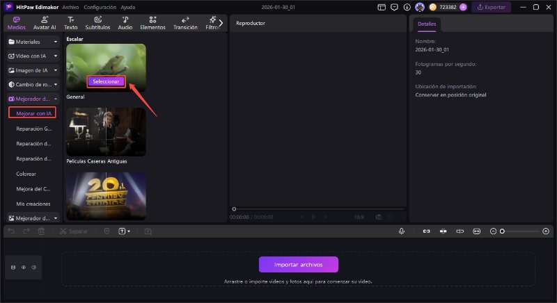 Cómo mejorar el vídeo con DaVinci Resolve alternativa edimakor 1