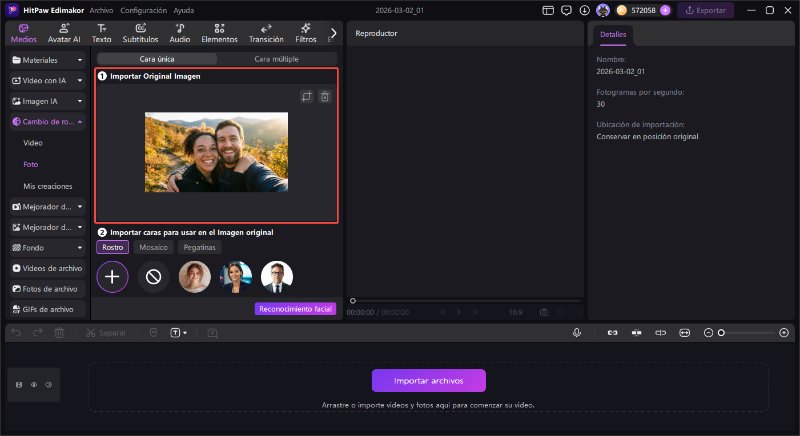 intercambio de caras para parejas con IA