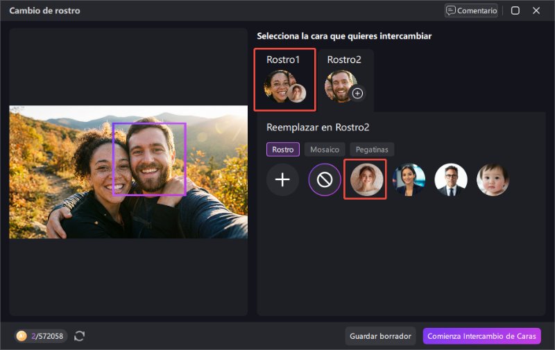 app de intercambio de caras para parejas