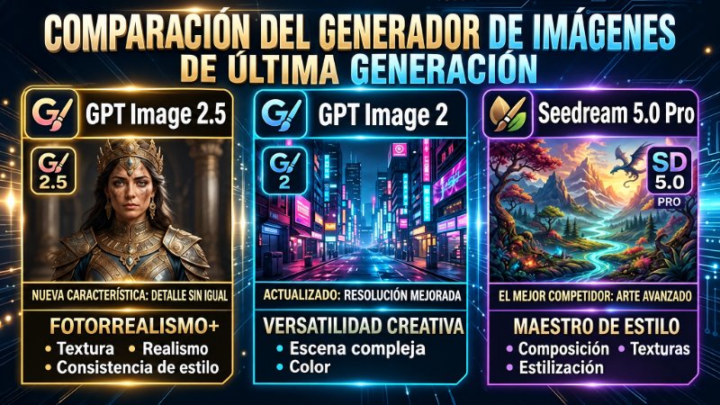 portada de gpt image 2.5 vs gpt image 2 vs seedream 5.0 pro