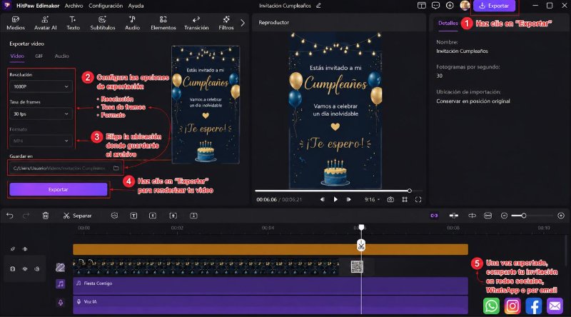 como hacer invitacion interactiva 4