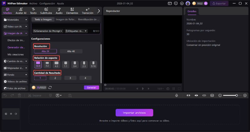 ia genera tarjeta de año nuevo
