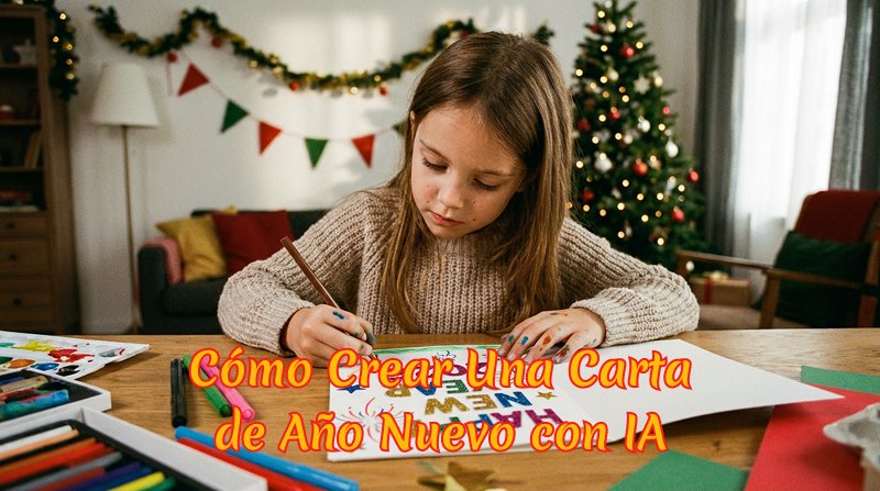 crea tarjeta de año nuevo con ia