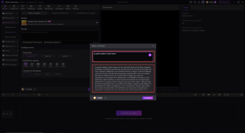 Prompts para fotos de Año Nuevo 2026