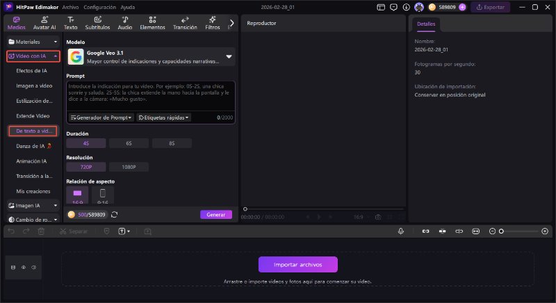 generador de video con IA