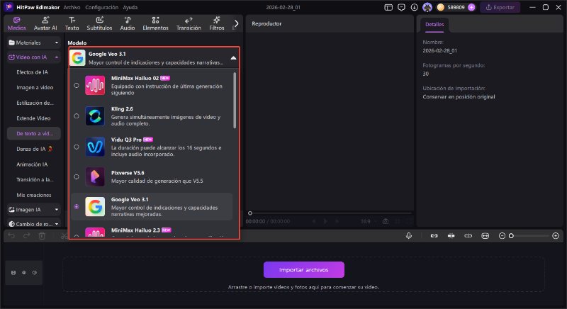 generación de video con IA gratis