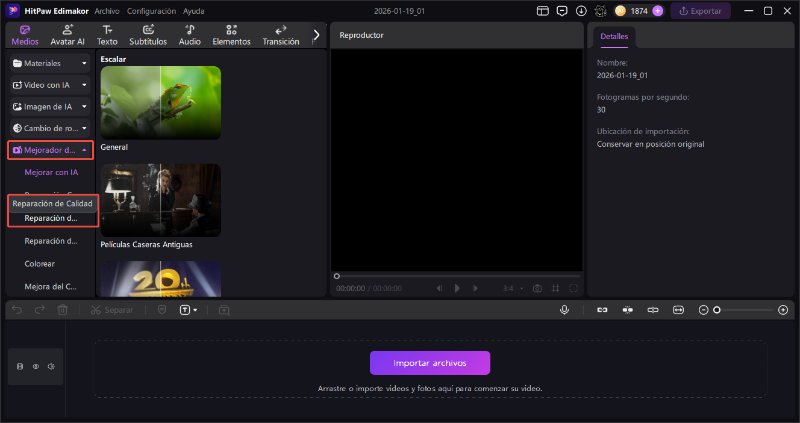 mejorador de video online edimakor gratis
