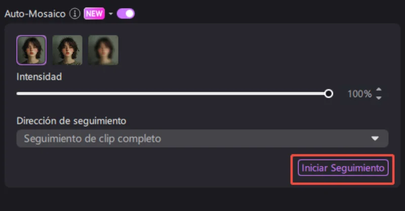 como usar edimakor Desenfoque y Auto Mosaico IA