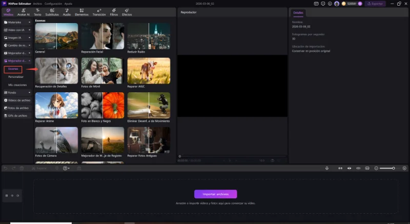 como usar Mejorador de Imagen