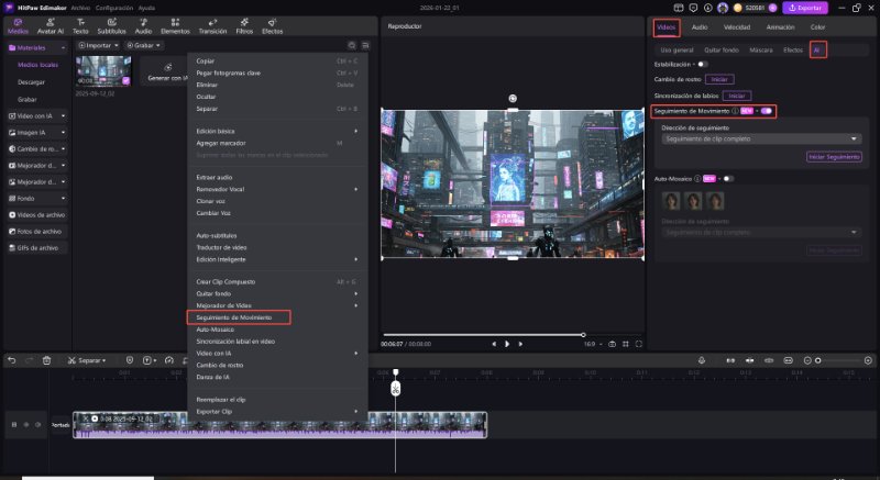Siguimiento de Movimiento IA