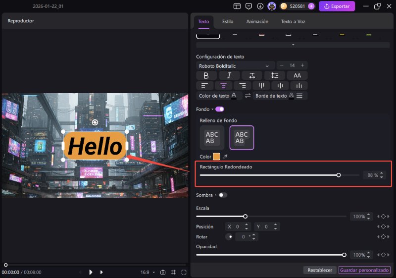 Editar y Personalizar Texto