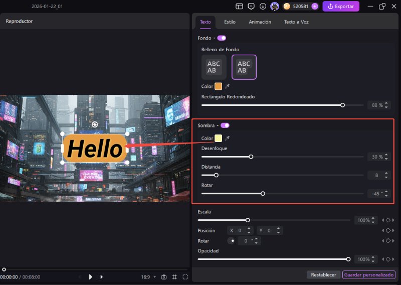 Editar y Personalizar Texto