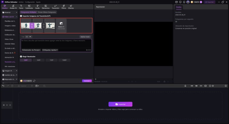 Fotogramas Múltibles paso 2