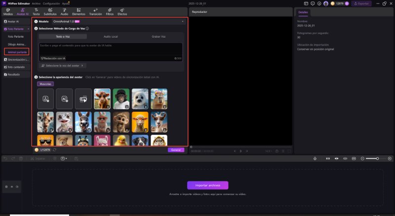 avatar ia animal parlante