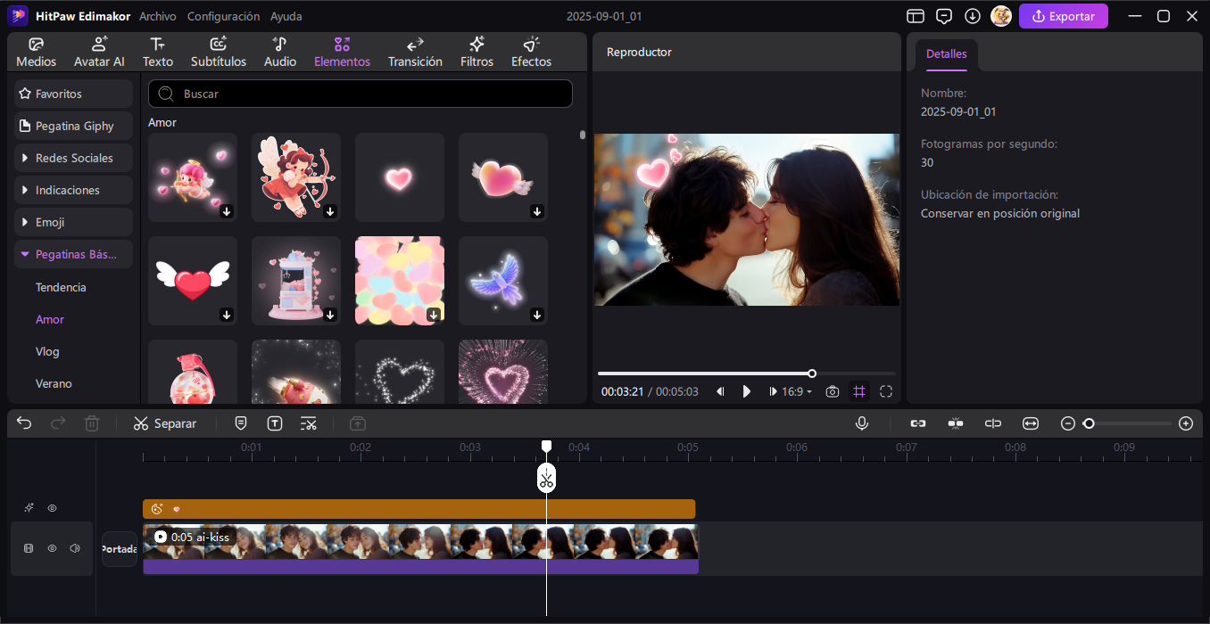 IA videos de besos Paso 3