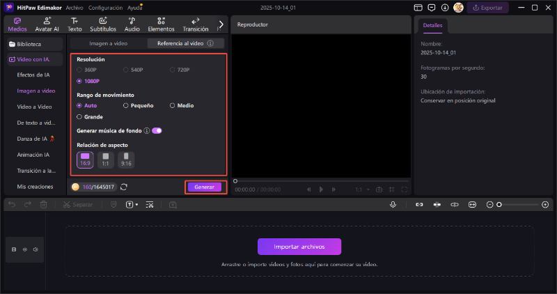 genera un video