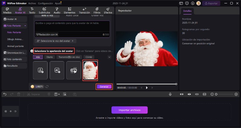 resultado de avatar de santa claus ia