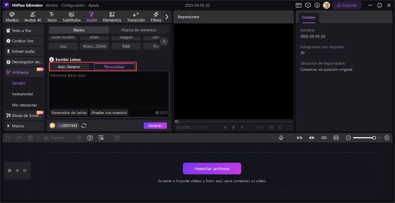 crear canciones con ia edimakor 5