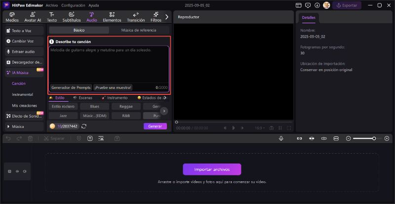 crear canciones con ia edimakor 2