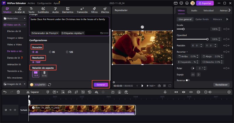 filtro de santa claus ia gratis