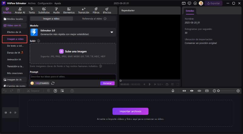 imagen a video edimakor