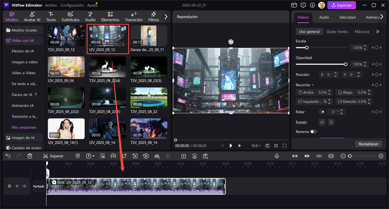 convertir imagen a video