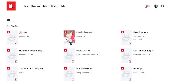 web de manhwa coreano