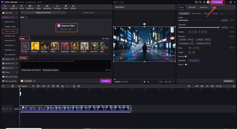editor de meta ai video 4