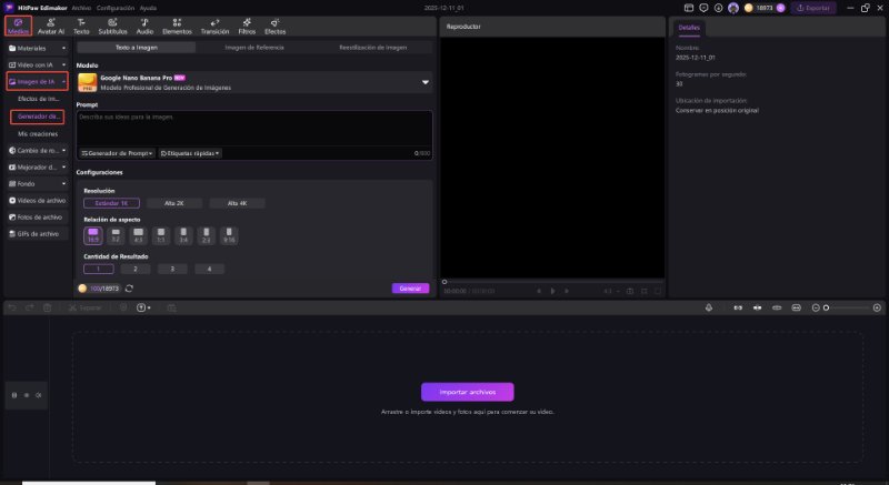 como crear una imagen con nanobanana pro 2