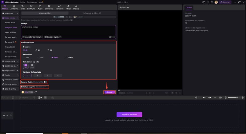 runway imagen a video api