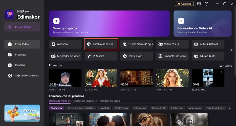 subir foto para intercambio de rostro con santa claus