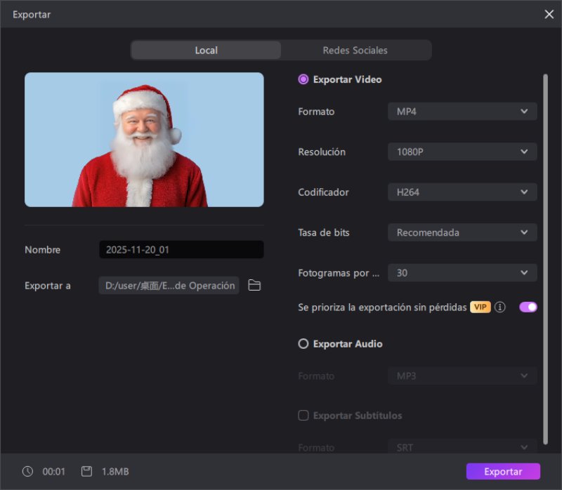 crear voz de papá noel ia