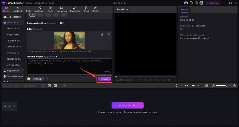 genera ai animacion ia