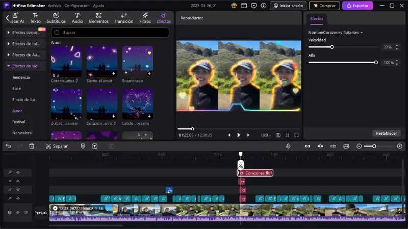 video effectos de video basico