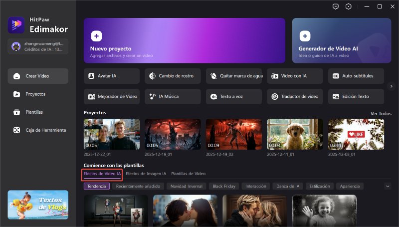 effectos de video ia