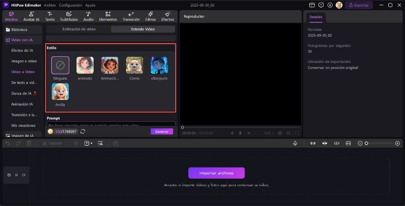 estilo para video a video transferencia