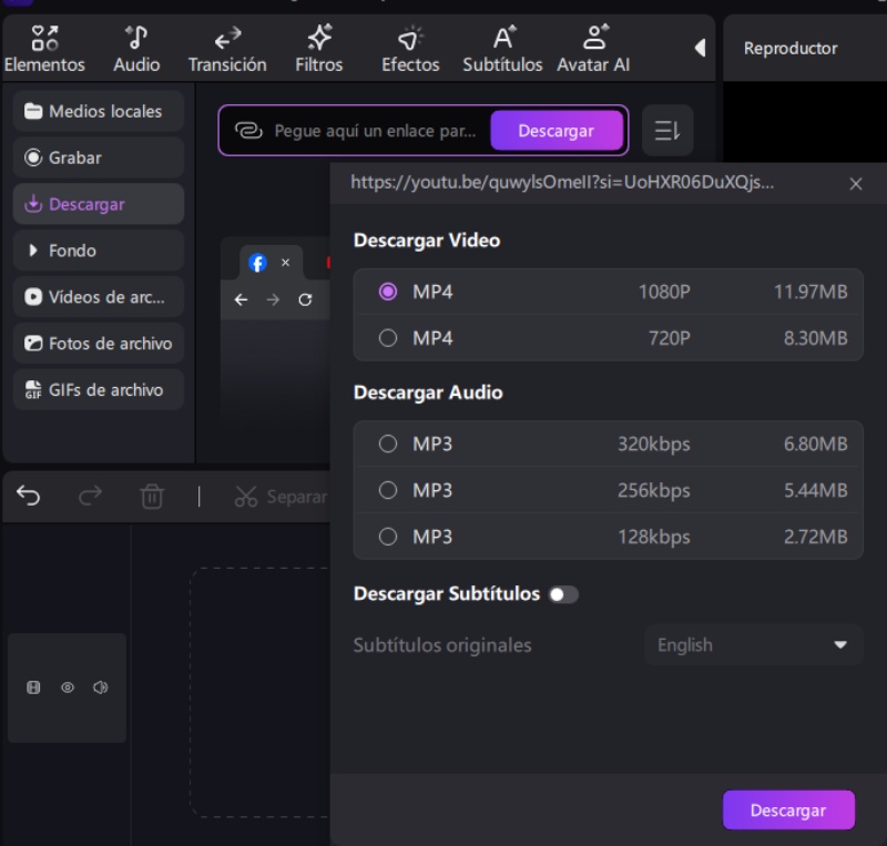 edimakor descargar videos de YouTube.