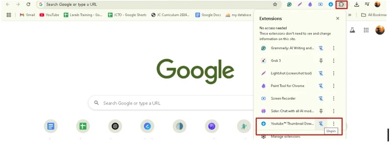 grabar miniatura de video de youtube