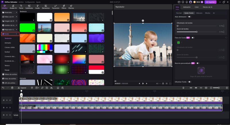 Add a custom background to the ai photo cutout image