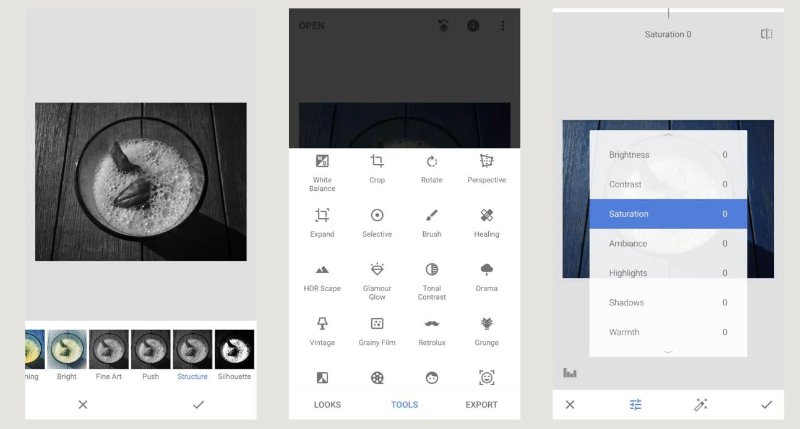 apps para editar fotos snapseed