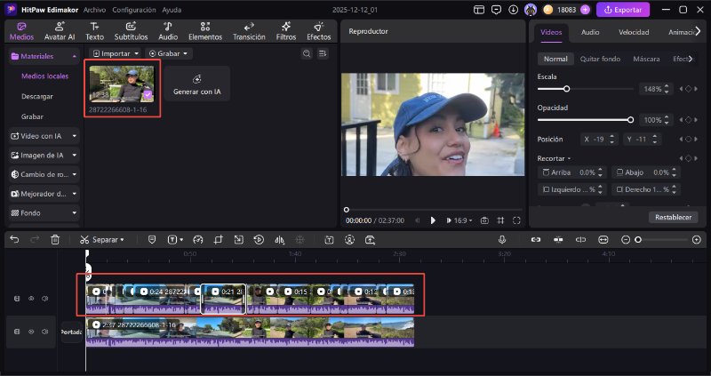auto corte por escena con ia